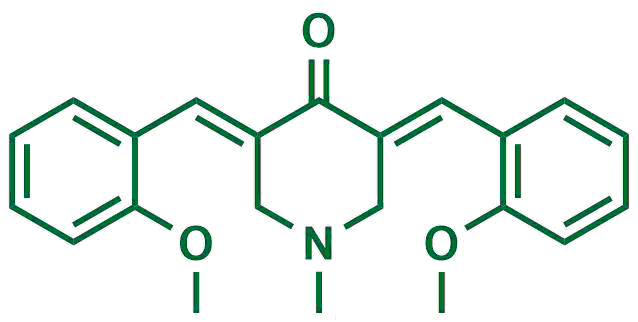 1-Methyl-3,5-bis[(E)-2-methoxybenzylidene]piperidin-4-one