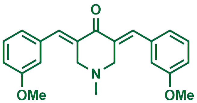 1-Methyl-3,5-bis[(E)-3-methoxybenzylidene]piperidin-4-one