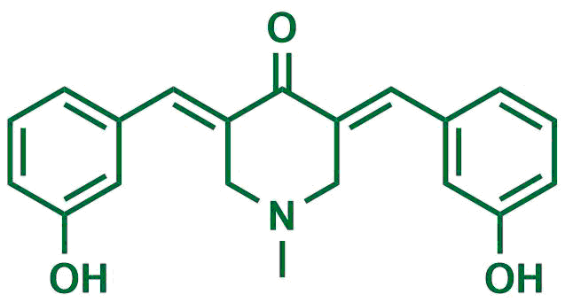 1-Methyl-3,5-bis[(E)-3-hydroxybenzylidene]piperidin-4-one